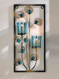 Unbranded Blue Candle Sconces For