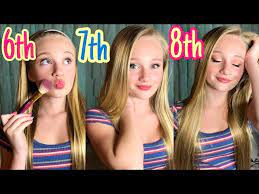 middle makeup routine 6th 7th