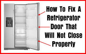 Make sure you keep the screws for reattaching the handles. How To Fix A Refrigerator Door That Will Not Close Properly