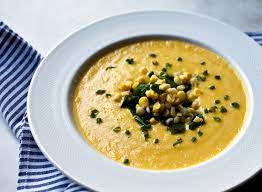 creamy corn and poblano soup recipe