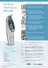 Braun Thermoscan Pro 4000 Clinical Poster Manualzz Com