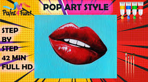 how to paint pop art style lips using