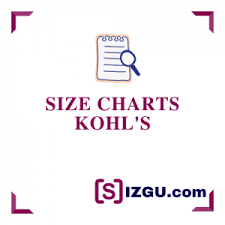 size charts kohl s sizgu com
