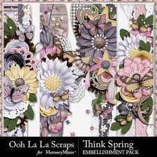 Think Spring Page Border Pack Scrapbook Page Design Memorymixer