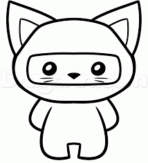 To help people stay at home ninja cat is now free on both iphone and android. How To Draw A Ninja Cat Step By Step Cartoon Animals Animals Coloring Home