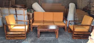 sheesham wood wooden sofa set 5 seater