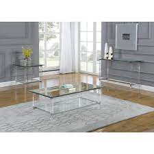Best Quality Ct1 Console Table Clear Glass Clear Acrylic Legs