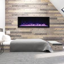 Electric Fireplace With Steel Surround