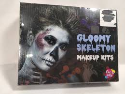 gloomy skeleton face paint makeup kit