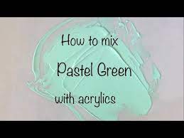 How To Make Pastel Green Color