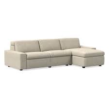 Enzo 3 Piece Reclining Chaise Sectional