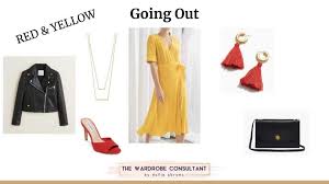 red and yellow how to wear this combo