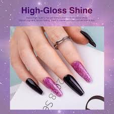 aubss glitter gel nail polish set 6