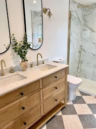 double vanity unit with undercounter