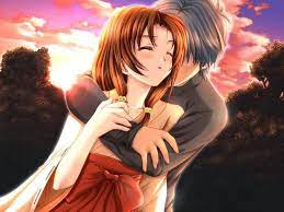 hug sweet couple cartoon hd wallpaper