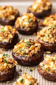 Roast chestnuts on a baking sheet for about 20 to 30 minutes, until a darker shade of brown and the x peels back to reveal the inner nut. Vegan Stuffed Mushrooms Lazy Cat Kitchen