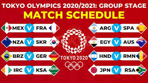 The competition schedule for the tokyo 2020 olympic games in 2021 has been released by the organising committee. Tokyo Olympics 2020 2021 Full Schedule Group Stage Fixtures Youtube