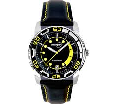 All items are authenticated through a rigorous process overseen by experts. Tourneau Men S Stainless Black Leather Strap Sport Watch Qvc Com
