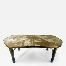Chinoiserie Bronze Coffee Table By