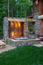 Outdoor Hot Tub Designs For Luxurious