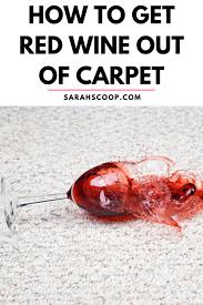 red wine out of carpet