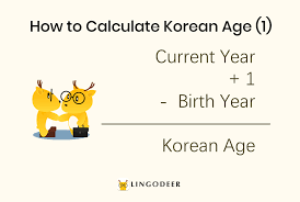 korean age how to calculate and talk