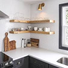 floating shelves kitchen