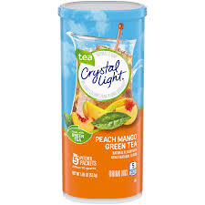 Amazon Com Crystal Light Peach Mango Green Tea Drink Mix 60 Pitcher Packets 12 Packs Of 5 Powdered Soft Drink Mixes Grocery Gourmet Food
