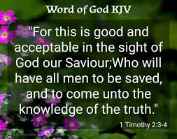 1 Timothy 2-4 KJV - King James Scripture Encouragement | Facebook