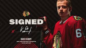 Release Blackhawks Agree To Terms With David Kampf
