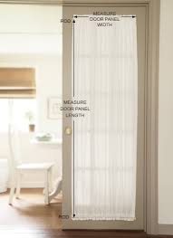 How To Measure For Door Panel Curtains
