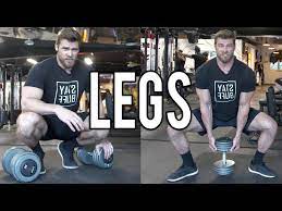 legs dumbbell only workout at home or