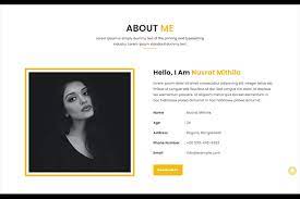 about us page design with html grafik