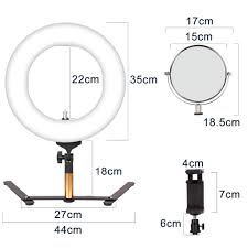 Ring Light Inner Size 22cm Outter Size 35cm Makeup Mirror Can Be Rotated Diameter About 15cm One Side Makeup Ring Light Photo Studio Led Ring Light