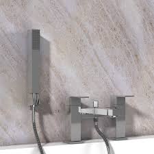 Slade Deck Mounted Shower Bath Tap With