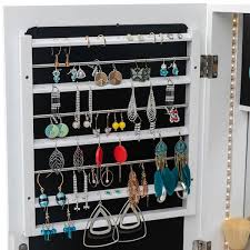 white jewelry armoire cabinet