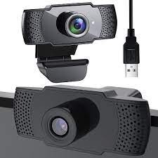 Full HD 1080p web kamerası - PC kamera - siyah - mikrofonlu - usb