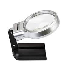Conbee Folding Magnifying Glass Illuminated Collapsible Magnifier With Led Light Handheld Or Hands Free 3x Magnifica Magnifying Glass Magnifier Led Lights