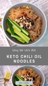 keto friendly chili oil noodles