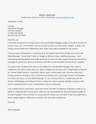 Cover Letter For Social Media Specialist Cover Letter For Sports