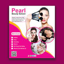free vector beauty salon flyer template