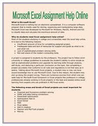 Microsoft Excel Assignment Help Online By Kathlin Smith Issuu