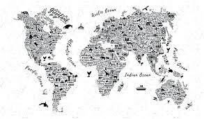 world map wallpaper typography