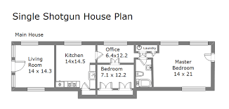 Free Editable Shotgun House Plans