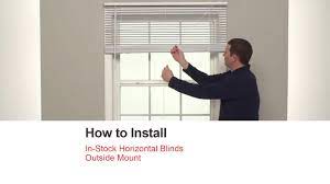 Bali Blinds | How to Install In-Stock Horizontal Blinds - Outside Mount -  YouTube