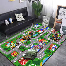 kids carpet playmat city traffic road