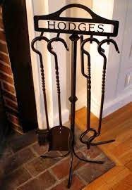 Personalized Fireplace Tool Rack