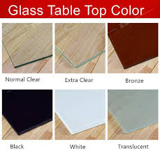 black bronze toughened glass table top