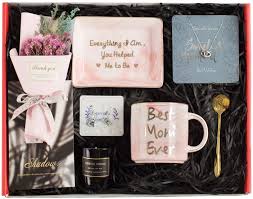 Below, we've compiled a list of our favorite gifts from our top mother's day gift guides to help you out. Amazon Com Gifts For Mom Mom Gifts Set Includes Sterling Silver Necklace Earrings Pink Marble Jewelry Trays Pink Marble Mug Scented Candle And Flower Best Mother S Day Birthday Gift Set Home Kitchen