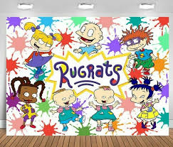 7x5ft watercolor colorful rugrats kids